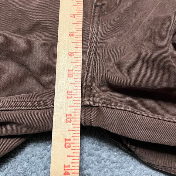 PacSun Canvas Pants Mens 29 x30 Straight Leg Double Knee Work Baggy Brown - Picture 8 of 11